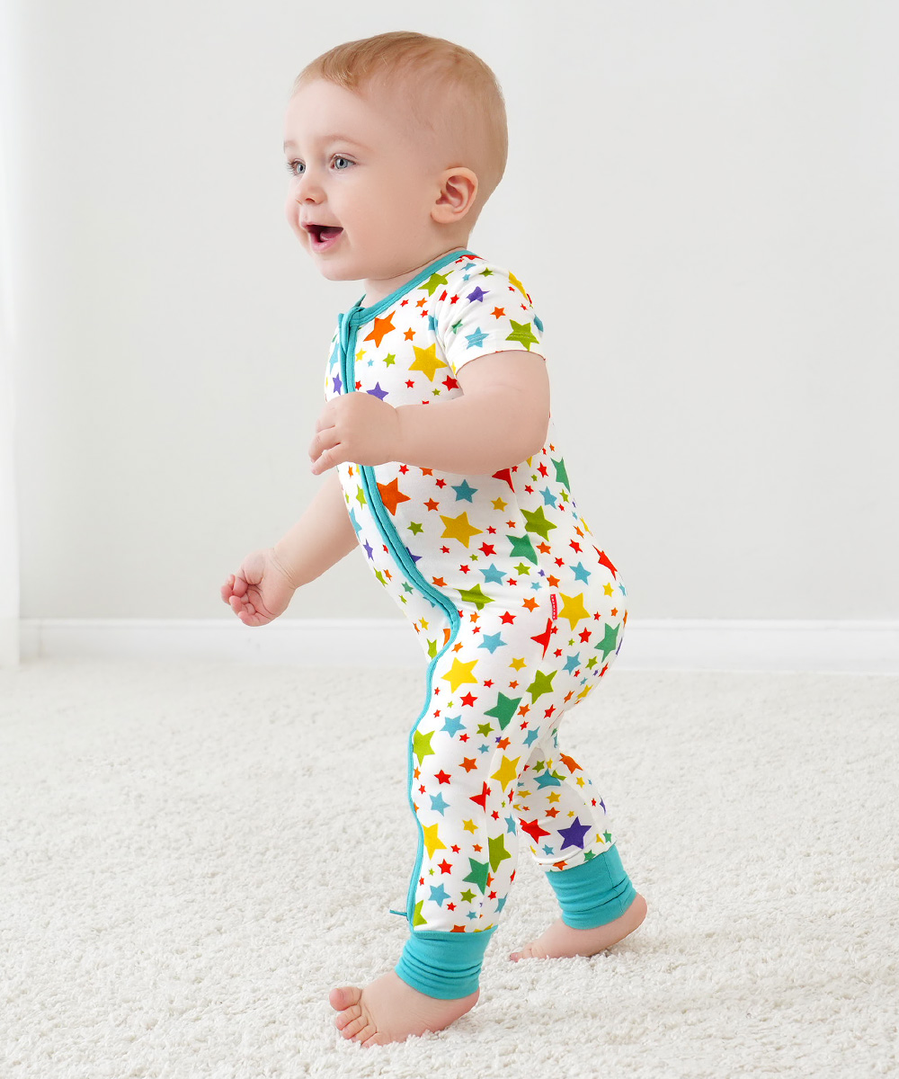 Baby Bamboo Footless One-Piece Rompers