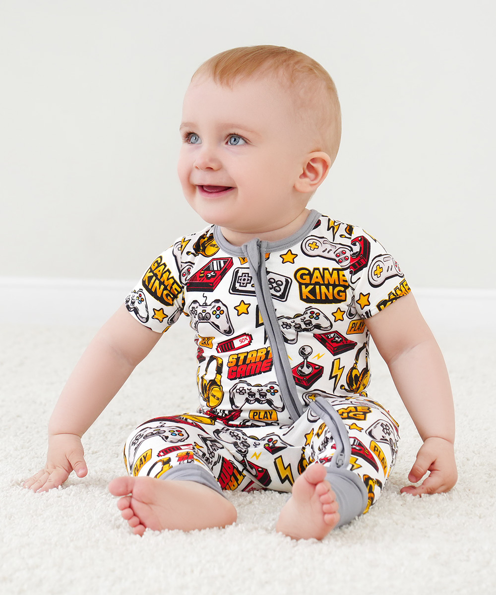 Baby Bamboo Footless One-Piece Rompers