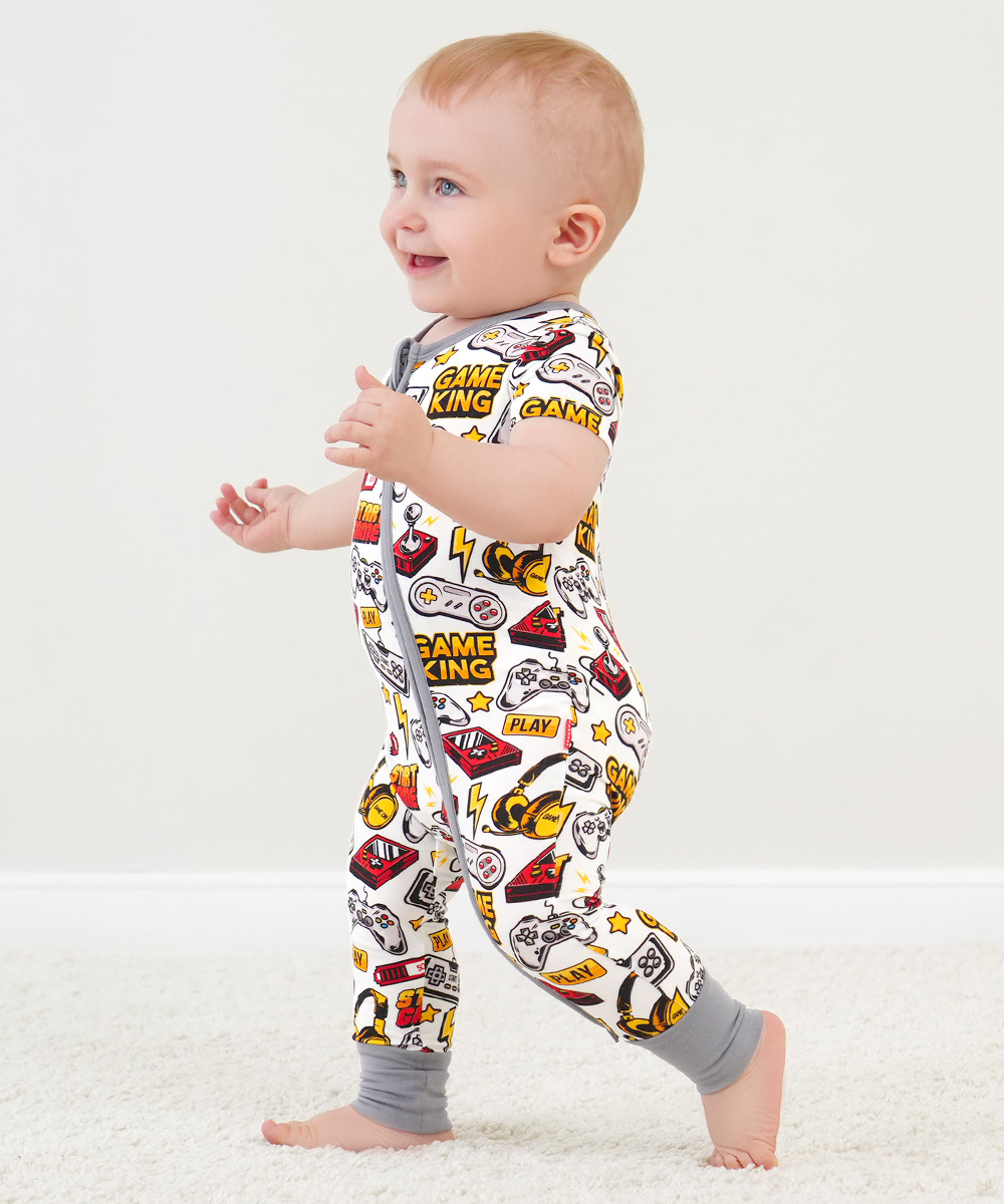 Baby Bamboo Footless One-Piece Rompers