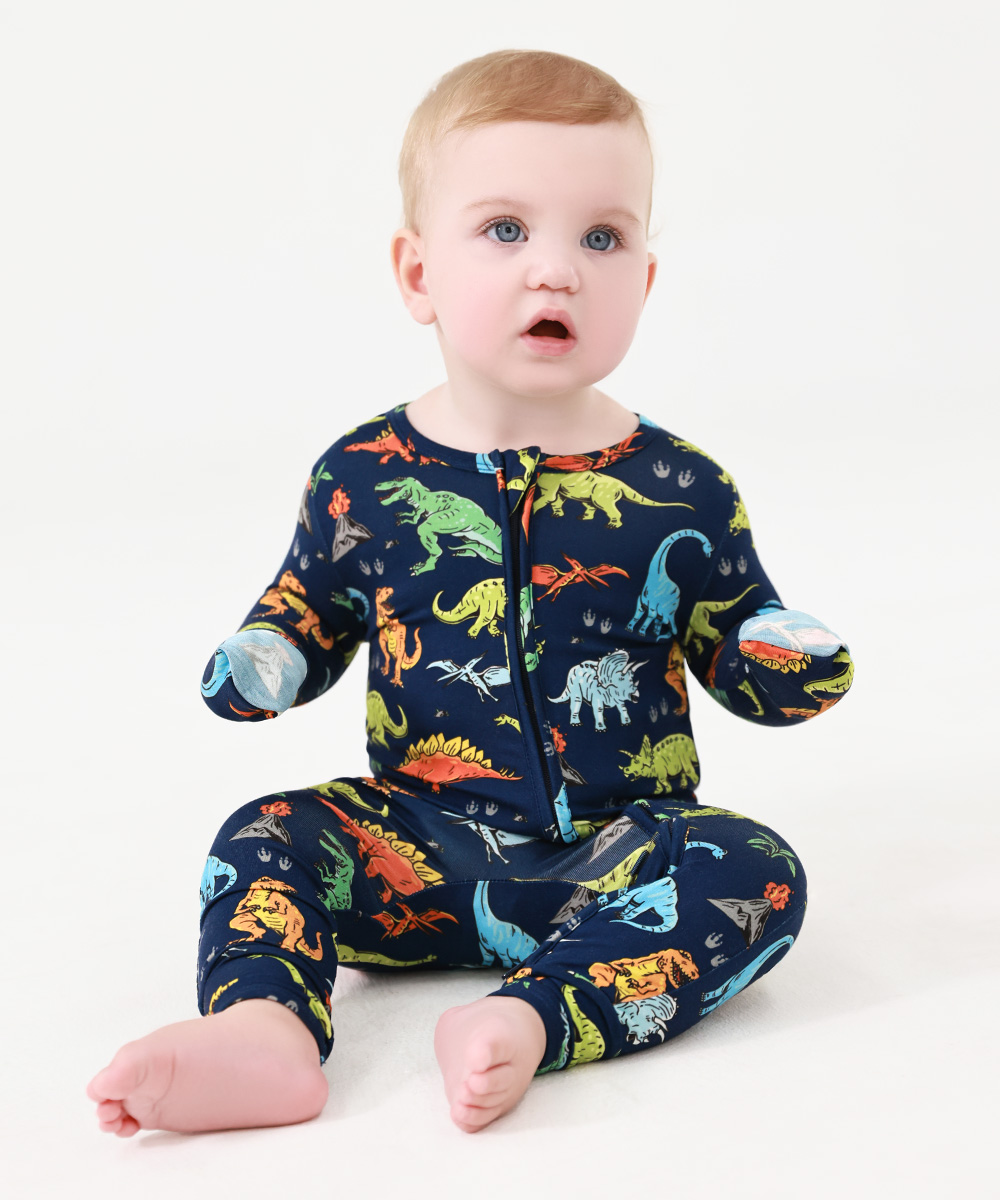 Baby Bamboo Two Way Zipper Footless Pajamas