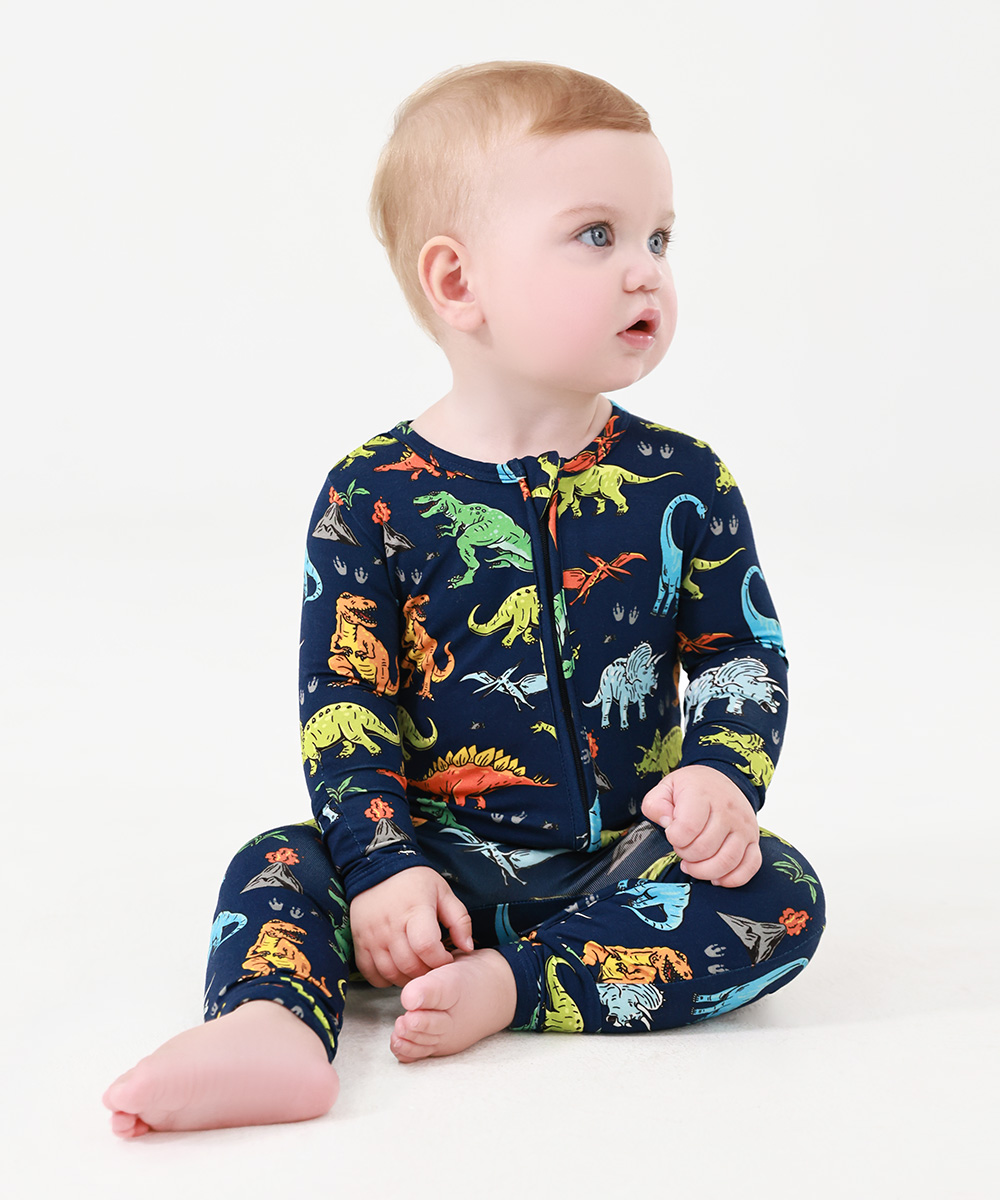 Baby Bamboo Two Way Zipper Footless Pajamas