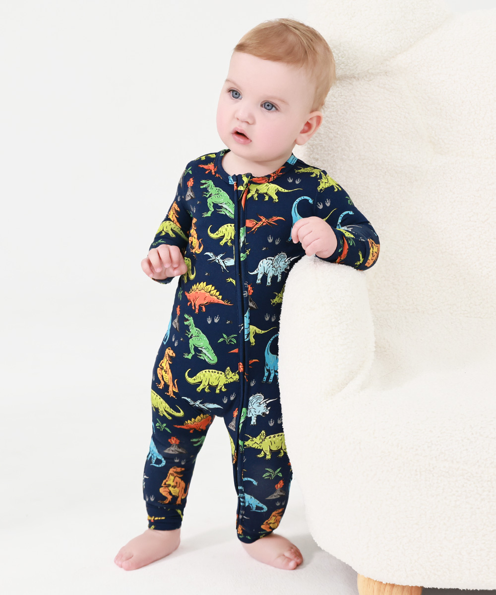 Baby Bamboo Two Way Zipper Footless Pajamas