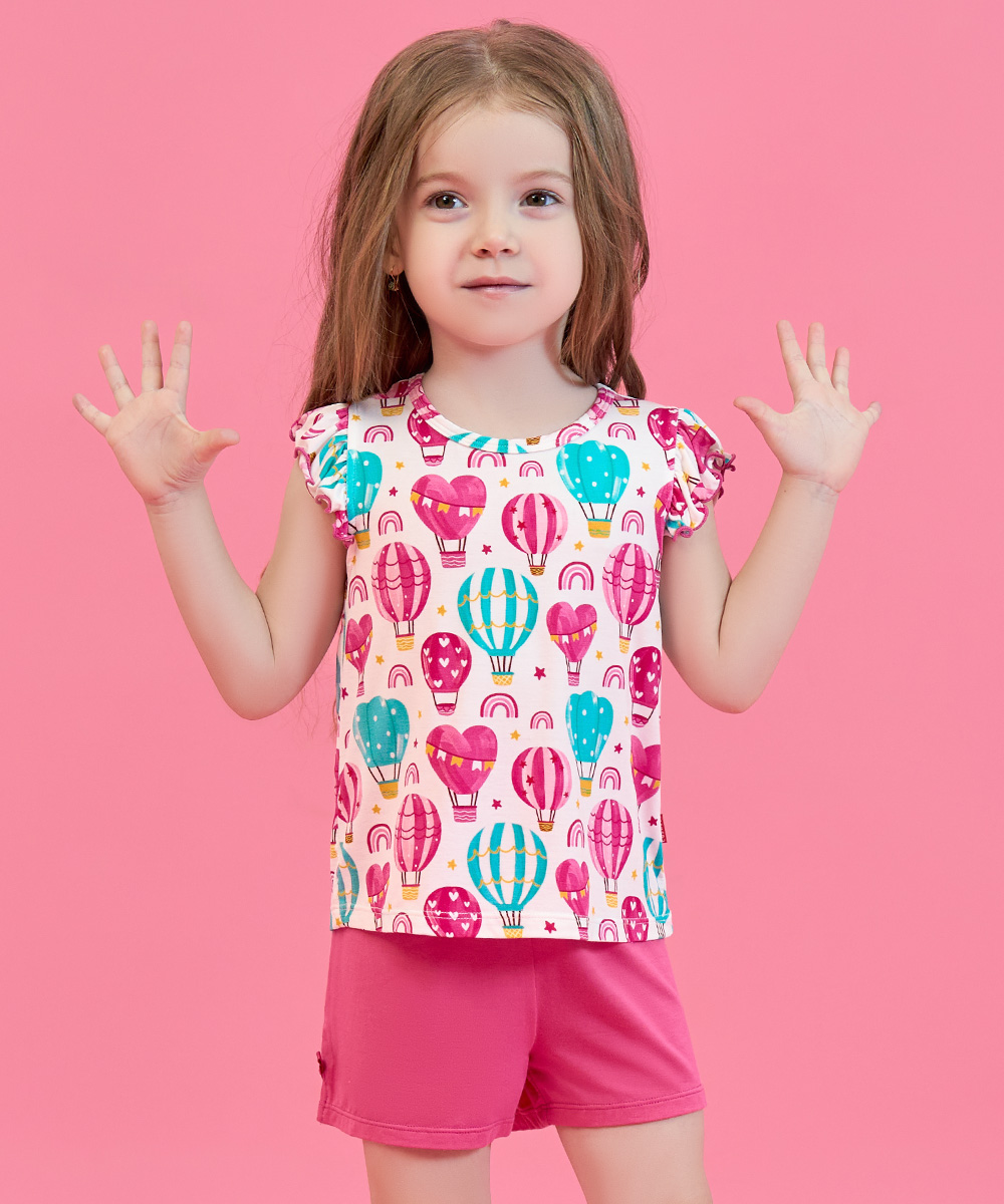 Bamboo Toddler Girl Short Sets 