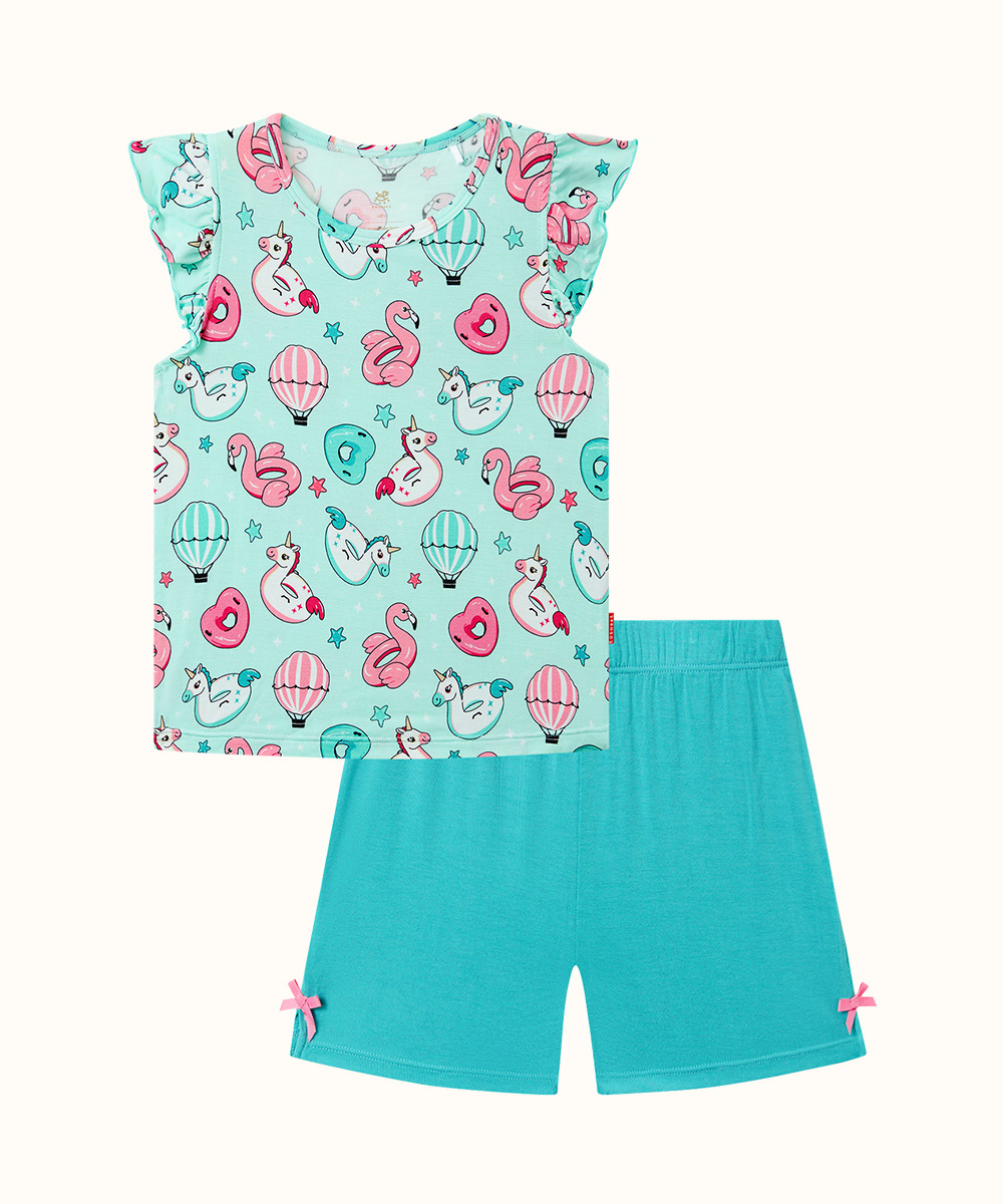 Bamboo Toddler Girl Short Sets 