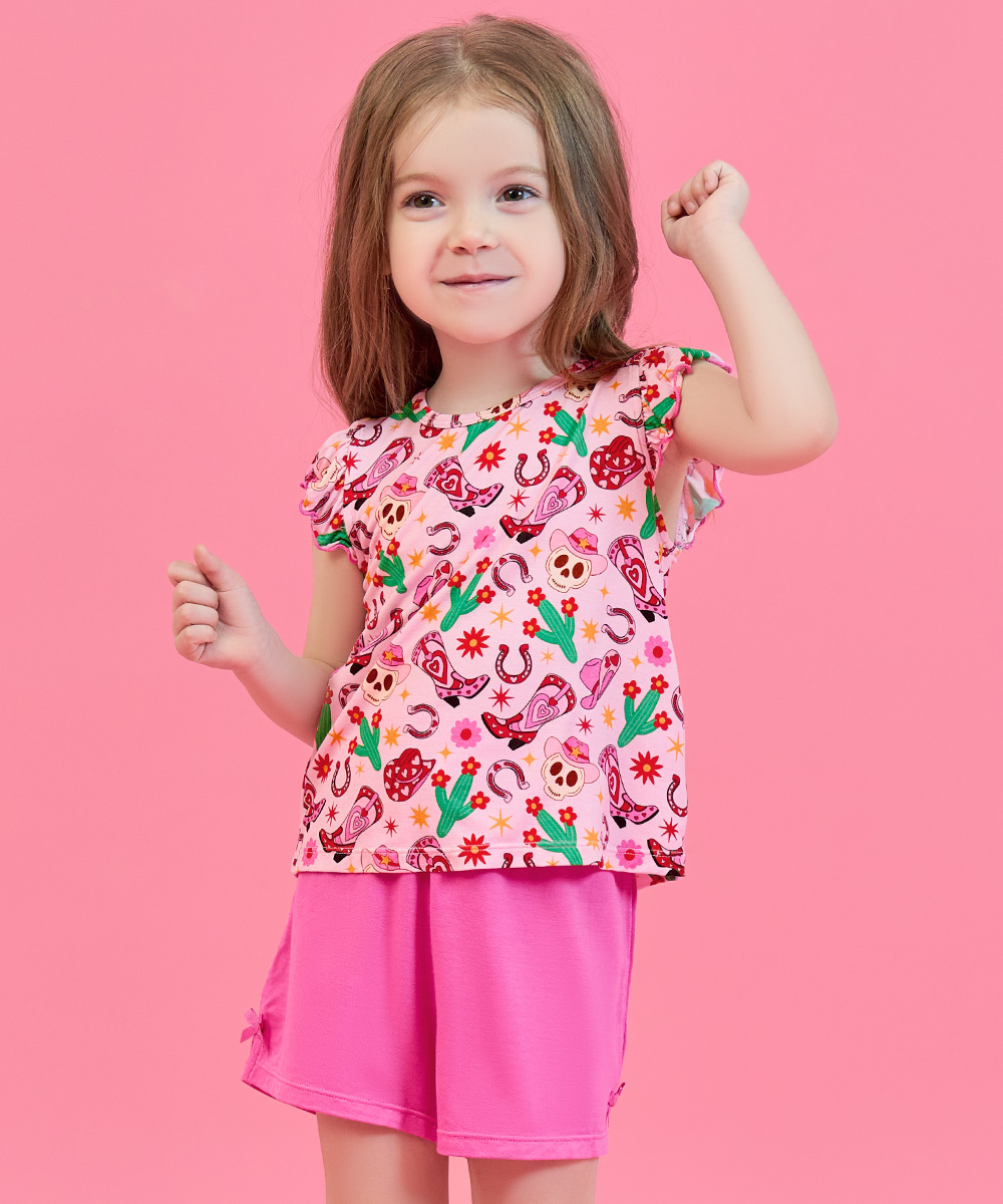 Bamboo Toddler Girl Short Sets 