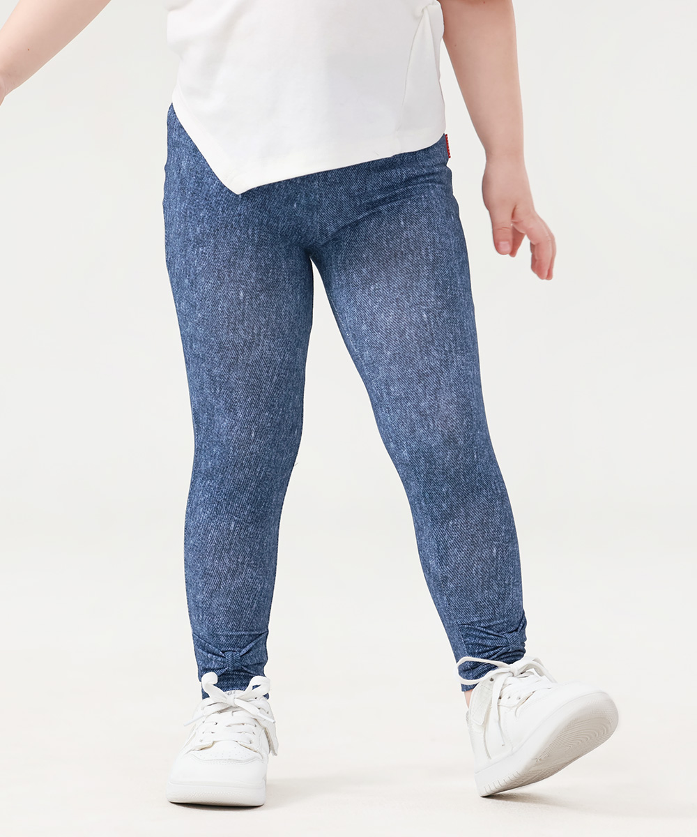 GirlS' Bamboo Bowknot Soild Leggings