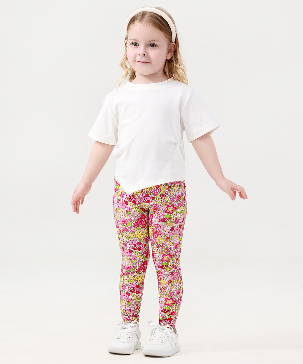 GirlS' Bamboo Bowknot Colorful Leggings