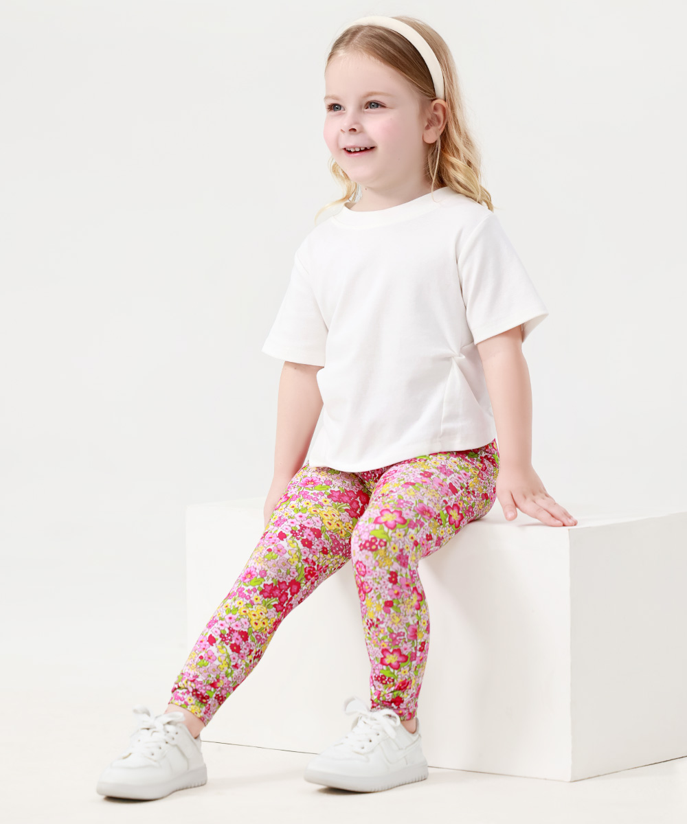 GirlS' Bamboo Bowknot Colorful Leggings