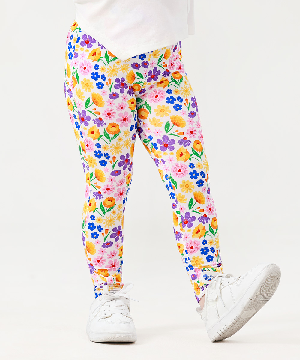GirlS' Bamboo Bowknot Colorful Leggings