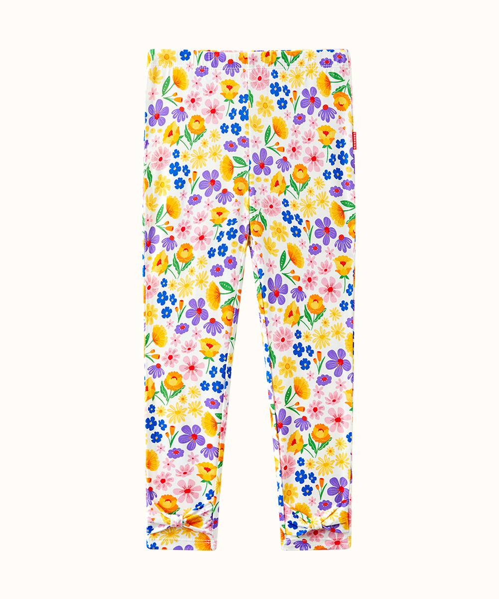 GirlS' Bamboo Bowknot Colorful Leggings