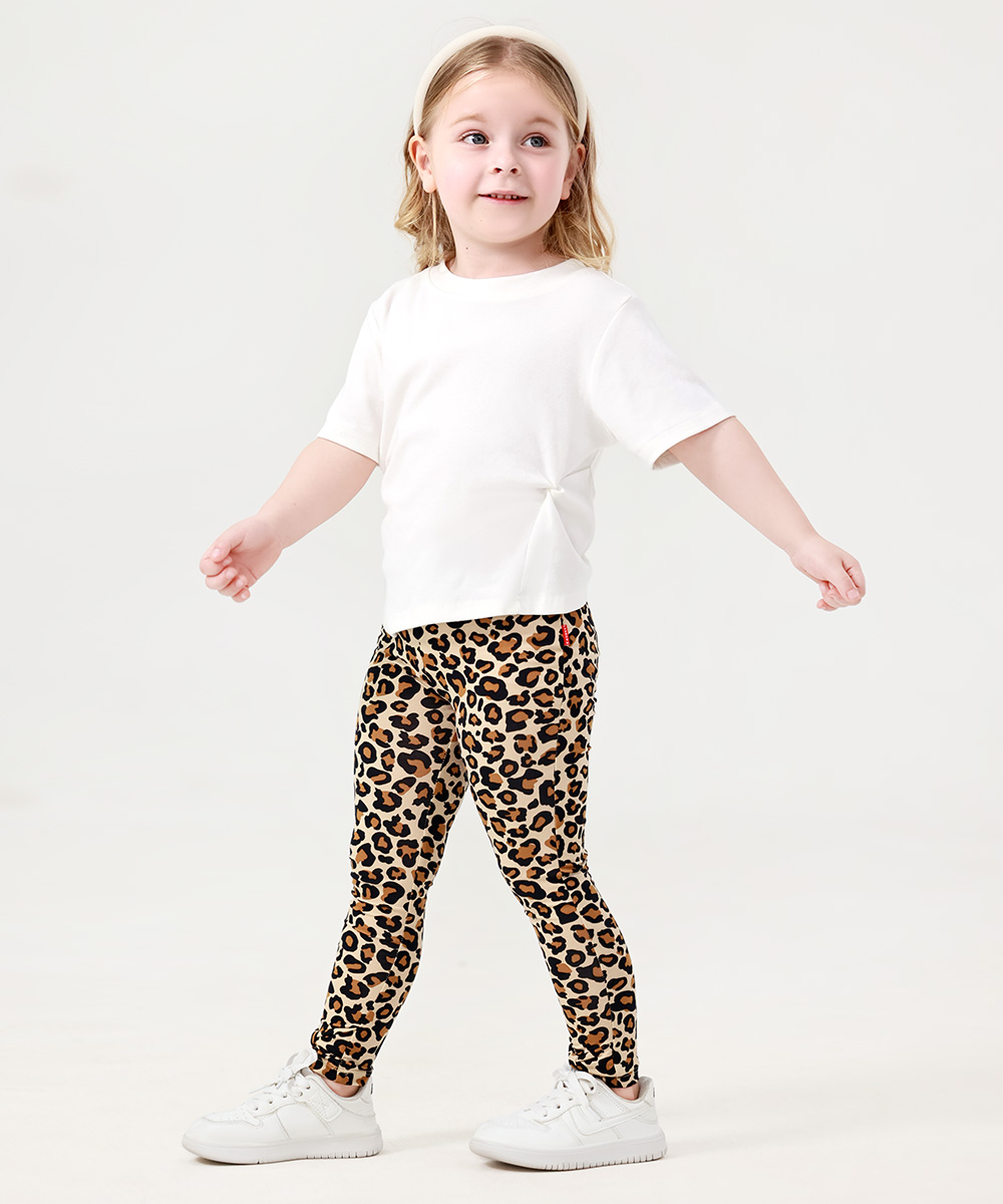 GirlS' Bamboo Bowknot Colorful Leggings