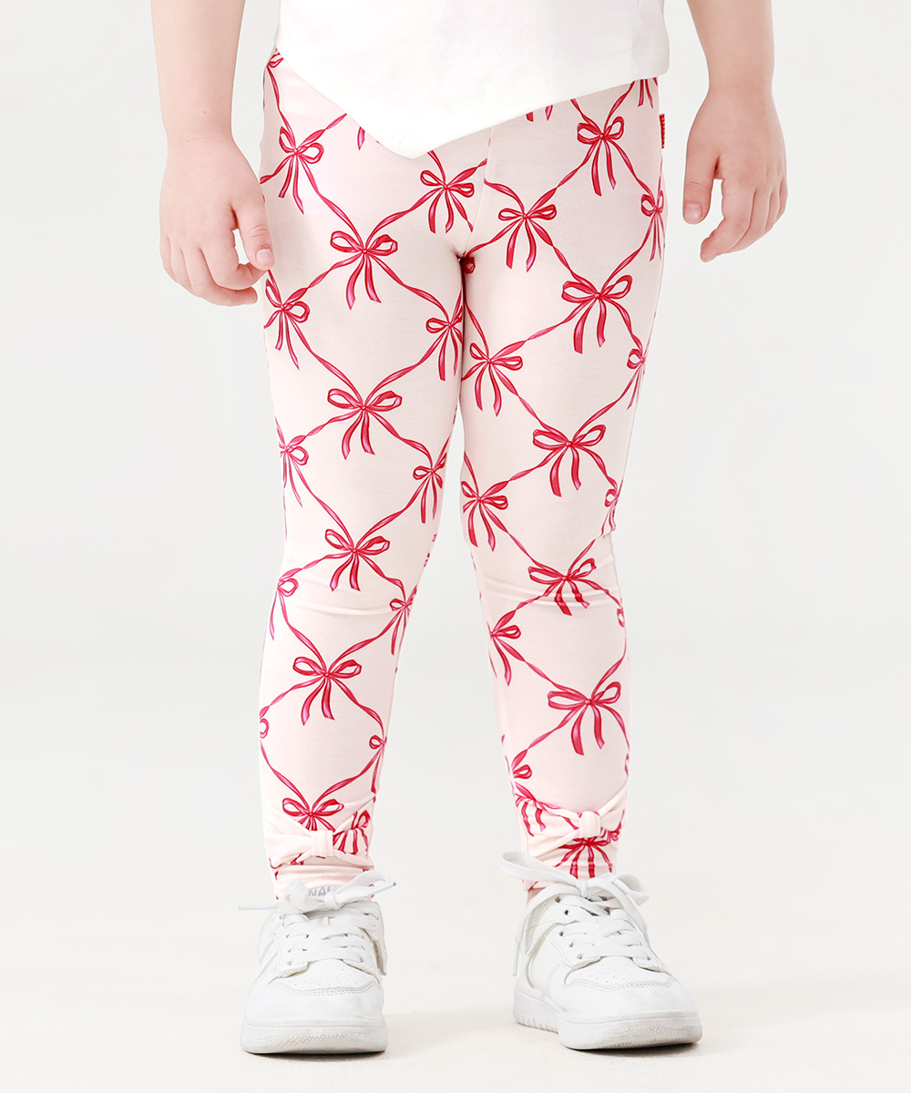 GirlS' Bamboo Bowknot Colorful Leggings