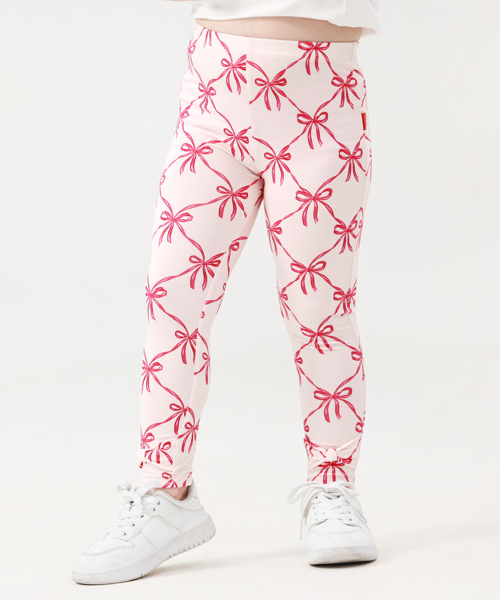 GirlS' Bamboo Bowknot Colorful Leggings