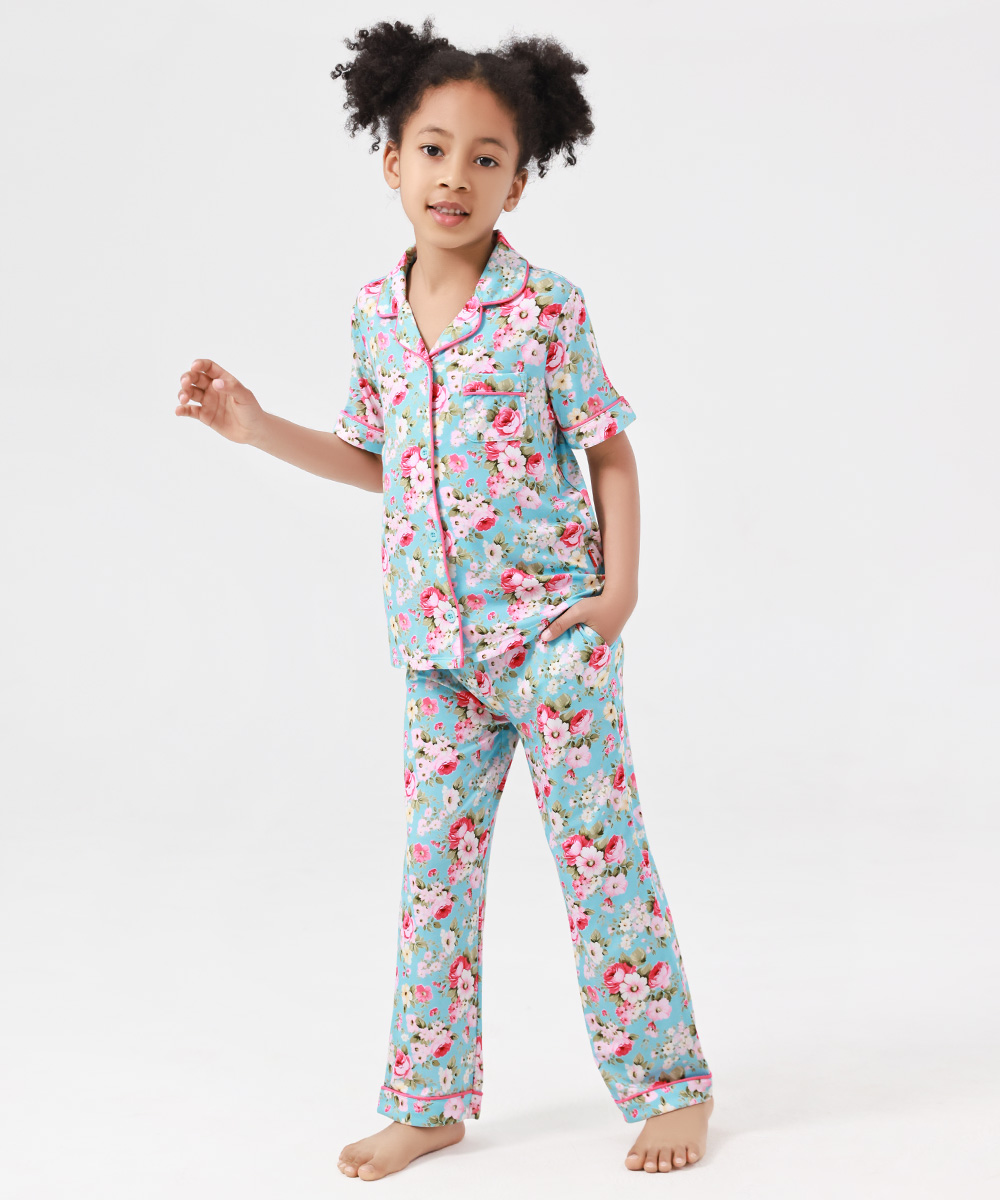 2-Piece Big Girls' Bamboo Pajama Sets