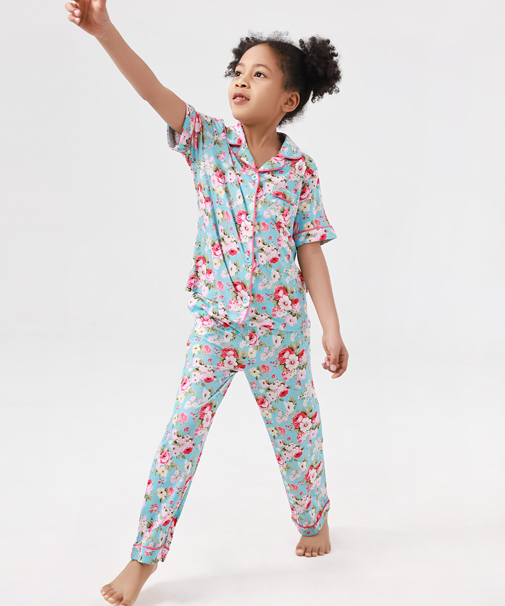 2-Piece Big Girls' Bamboo Pajama Sets