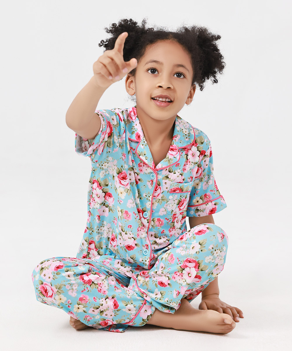 2-Piece Big Girls' Bamboo Pajama Sets