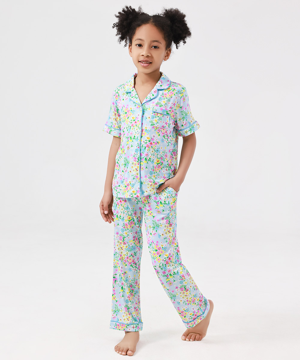2-Piece Big Girls' Bamboo Pajama Sets