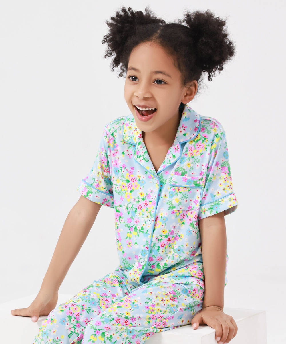 2-Piece Big Girls' Bamboo Pajama Sets