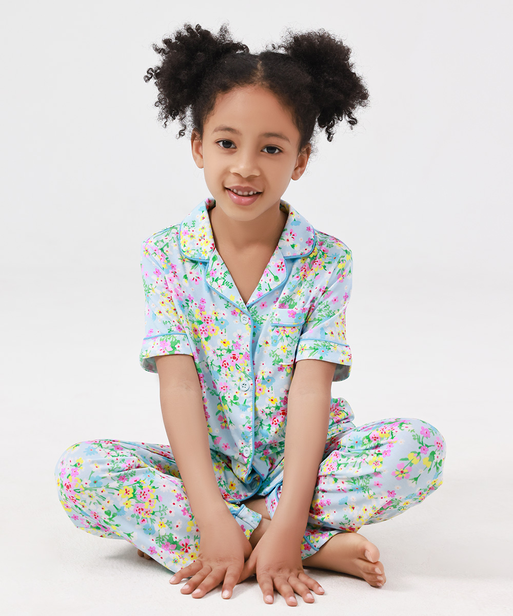 2-Piece Big Girls' Bamboo Pajama Sets
