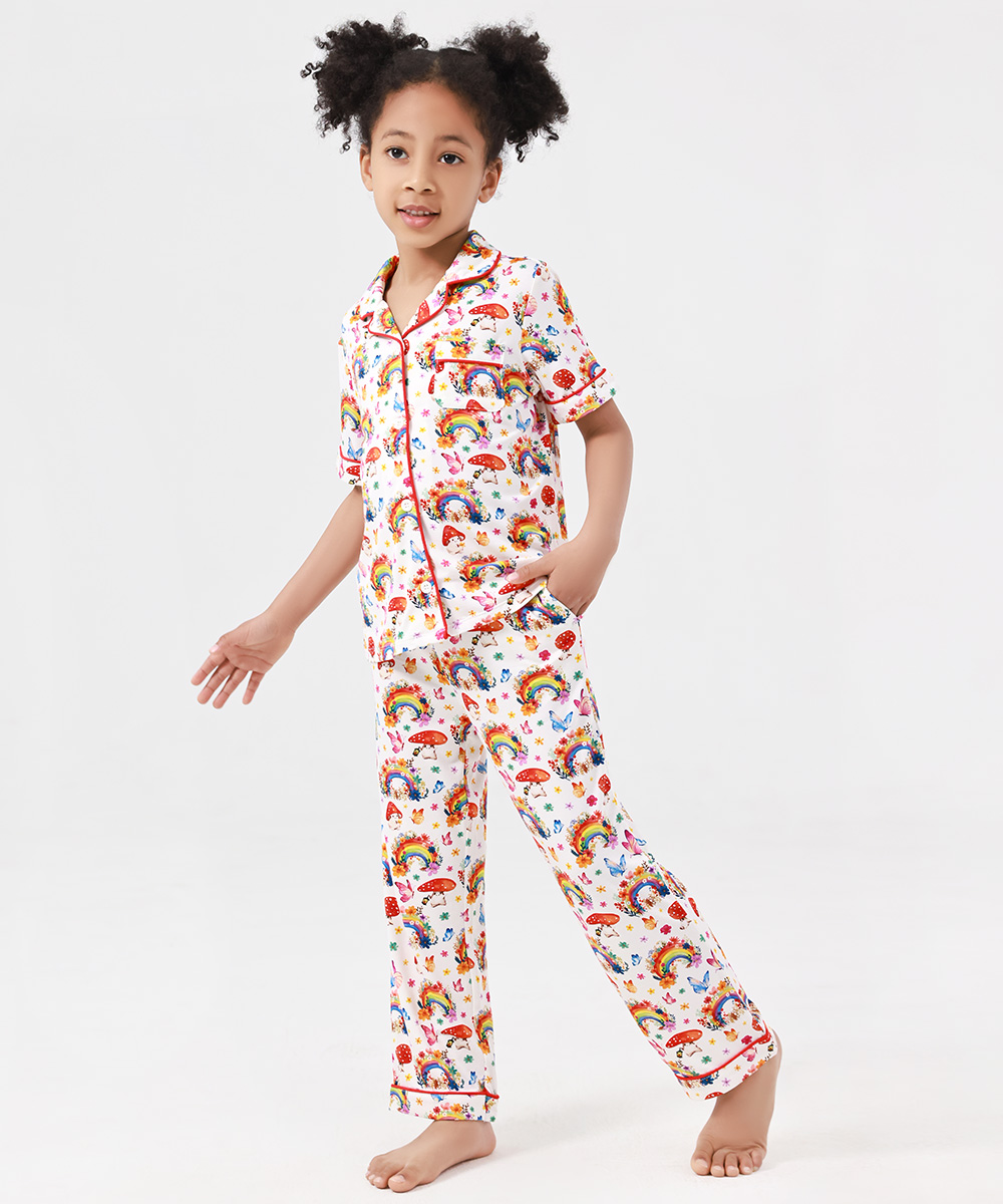 2-Piece Big Girls' Bamboo Pajama Sets