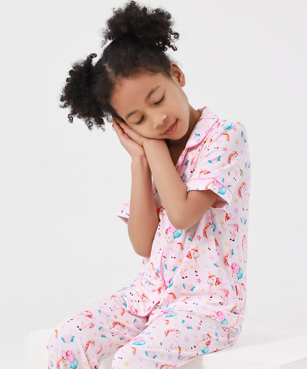 2-Piece Big Girls' Bamboo Pajama Sets