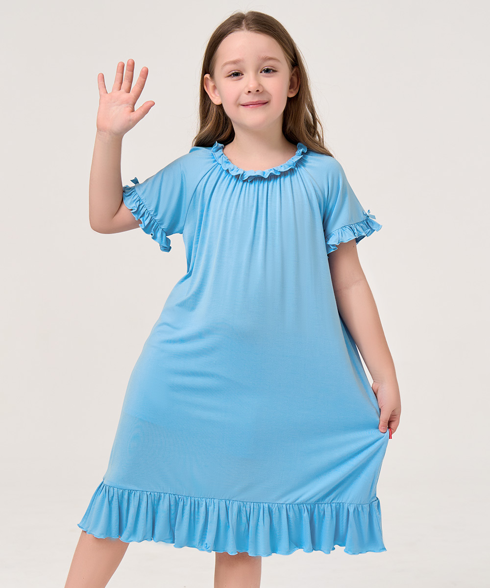 Big Girls Ruffle Hem Nightgowns