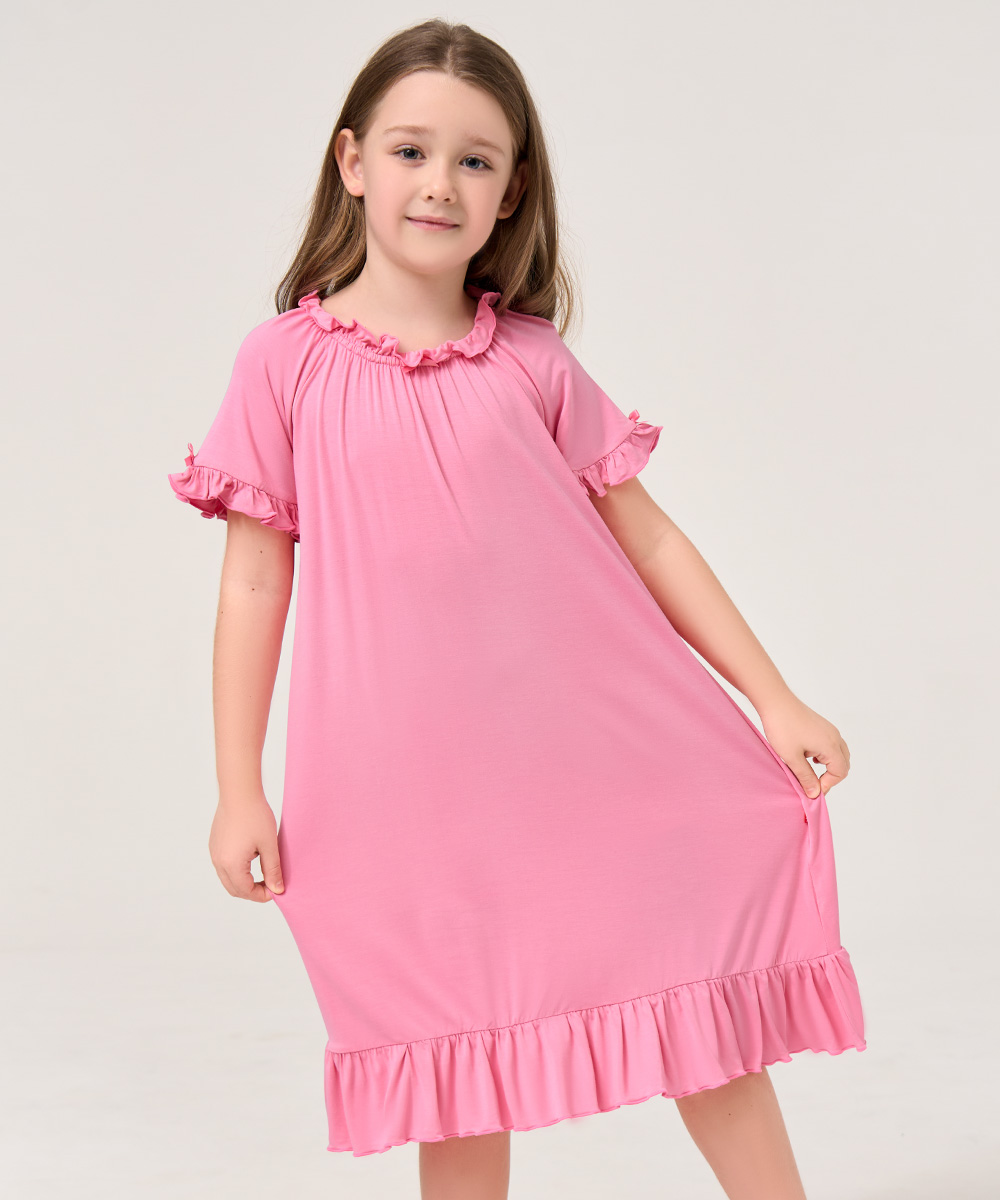 Big Girls Ruffle Hem Nightgowns