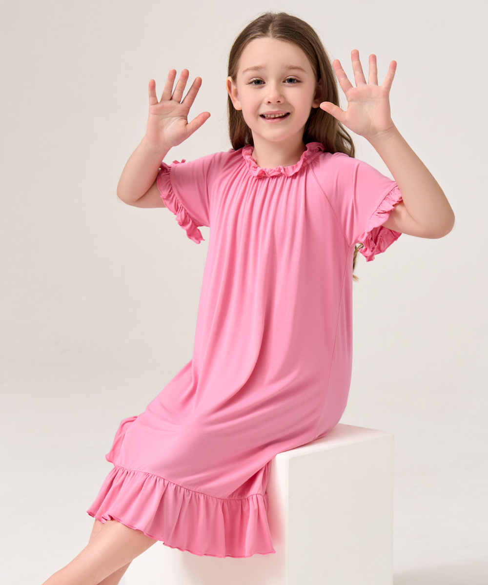 Big Girls Ruffle Hem Nightgowns