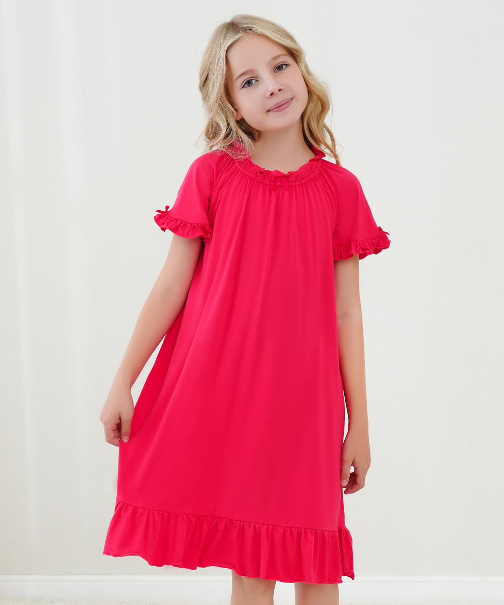 Big Girls Ruffle Hem Nightgowns