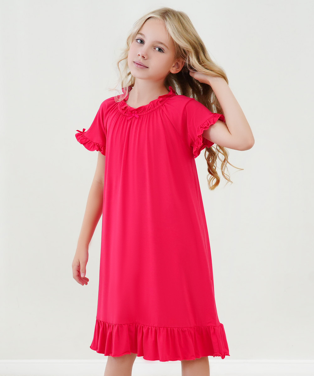 Big Girls Ruffle Hem Nightgowns