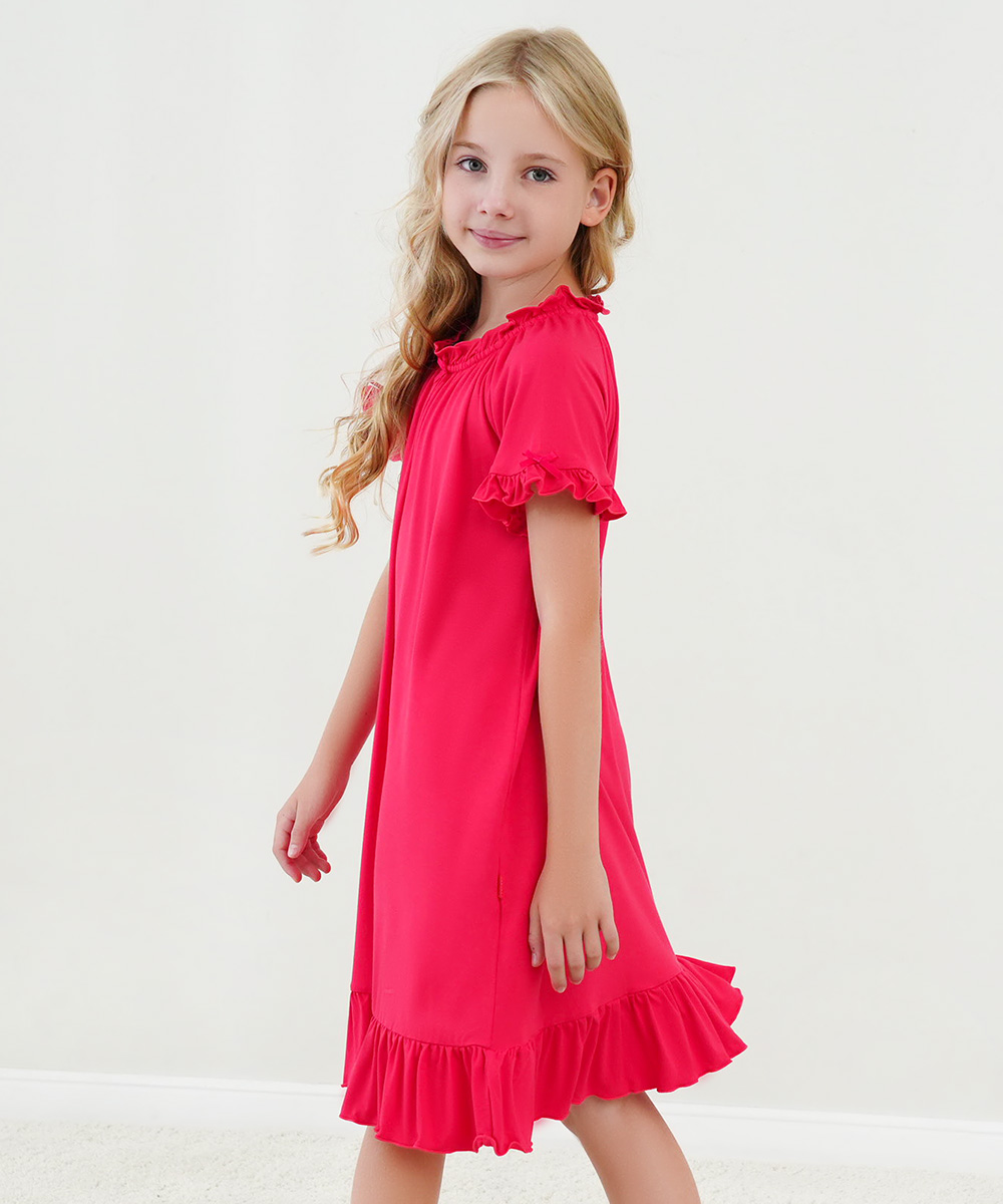 Big Girls Ruffle Hem Nightgowns