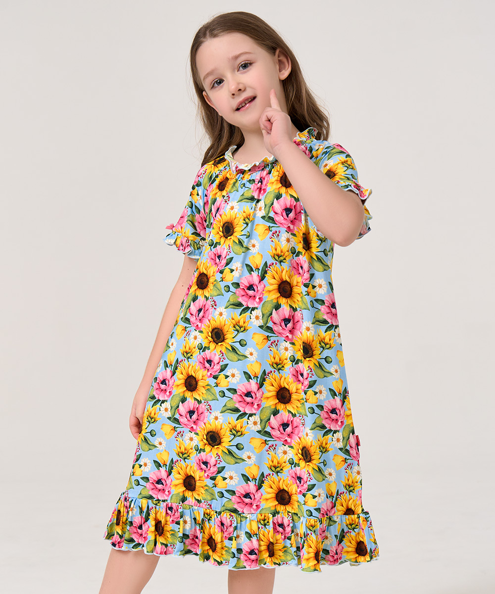Big Girls Ruffle Hem Nightgowns
