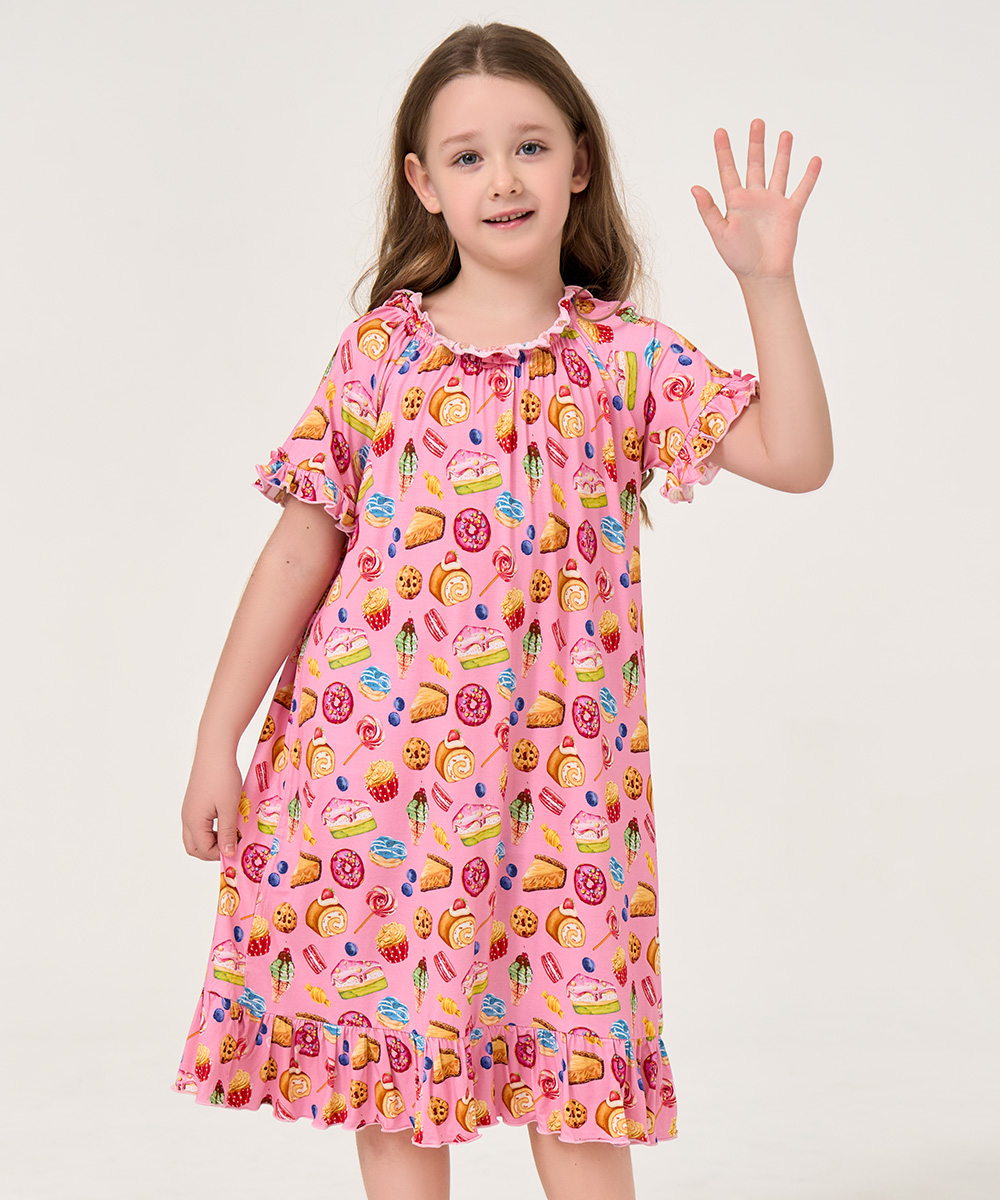 Big Girls Ruffle Hem Nightgowns