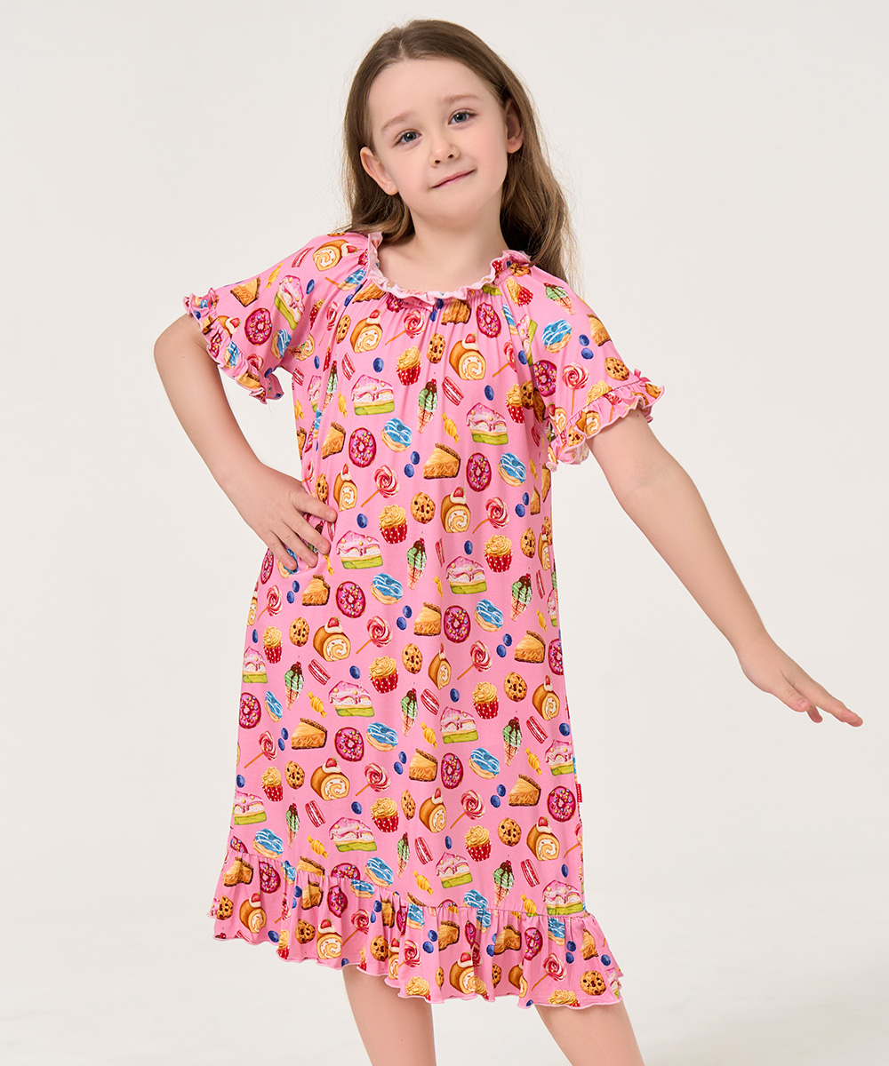Big Girls Ruffle Hem Nightgowns