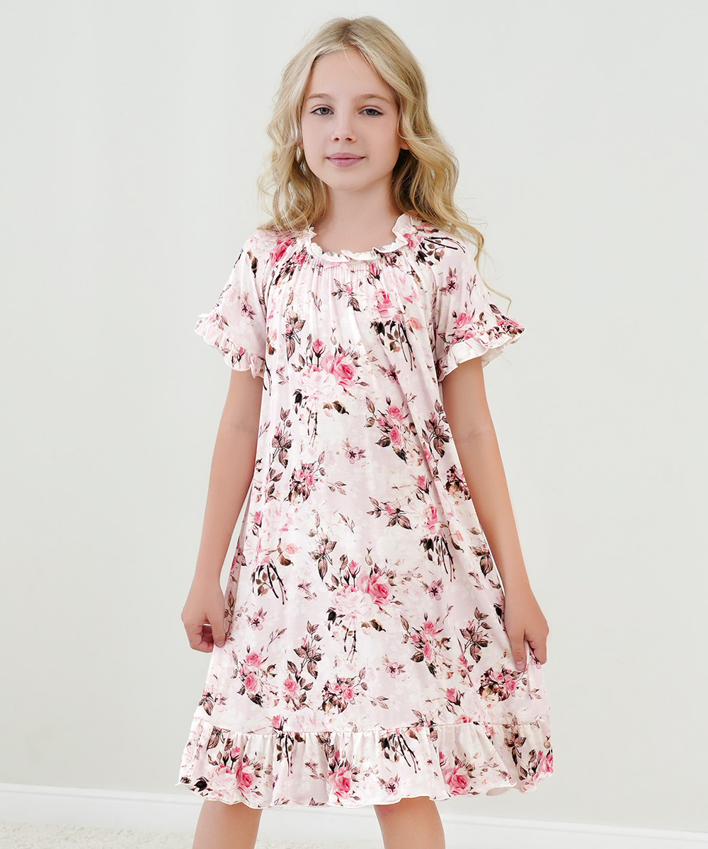 Big Girls Ruffle Hem Nightgowns