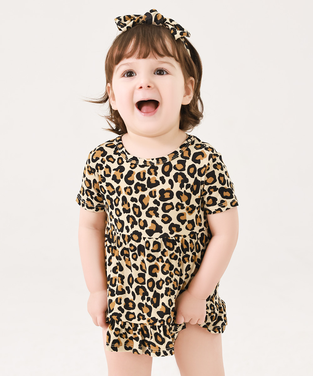 Bamboo Baby Bodysuits with Hairband Set