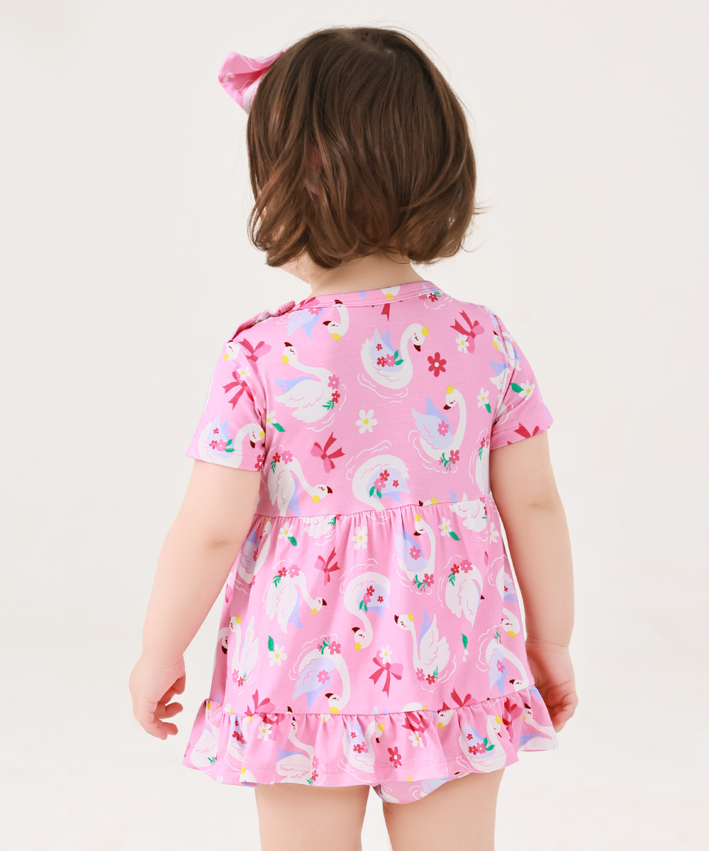 Bamboo Baby Bodysuits with Hairband Set