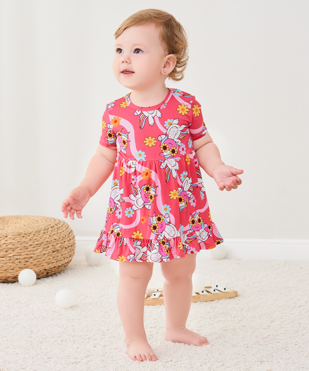 Bamboo Baby Bodysuits with Hairband Set