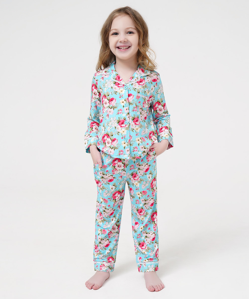 Toddler Girls' Bamboo Long Sleeve Pajama Sets