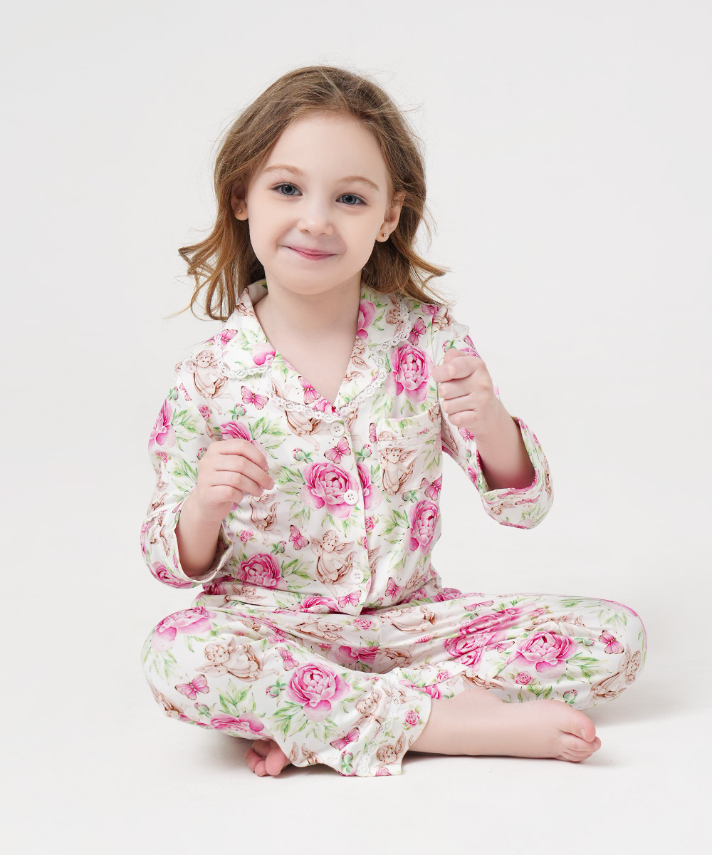 Toddler Girls' Bamboo Long Sleeve Pajama Sets