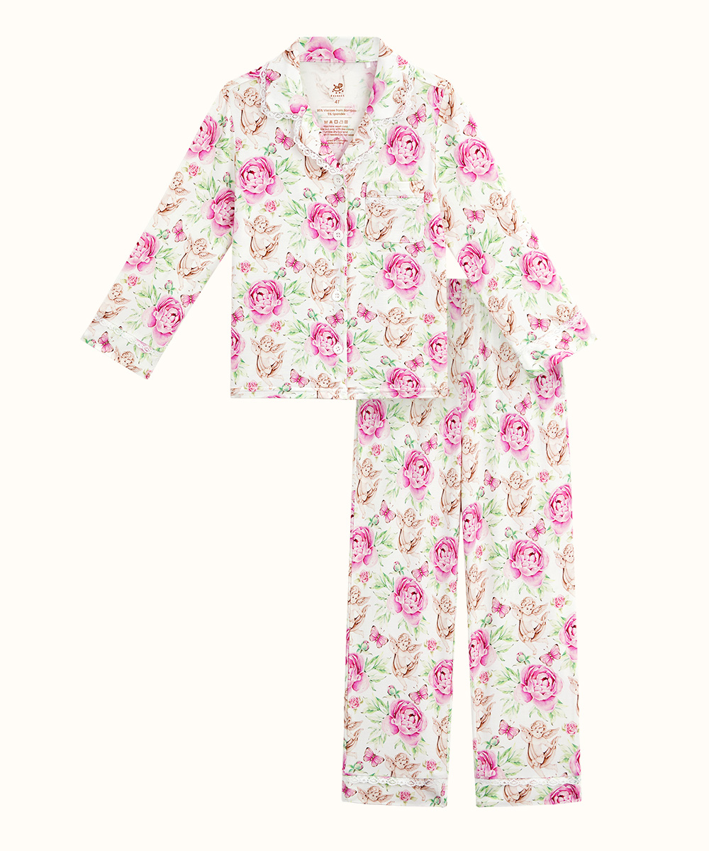 Toddler Girls' Bamboo Long Sleeve Pajama Sets