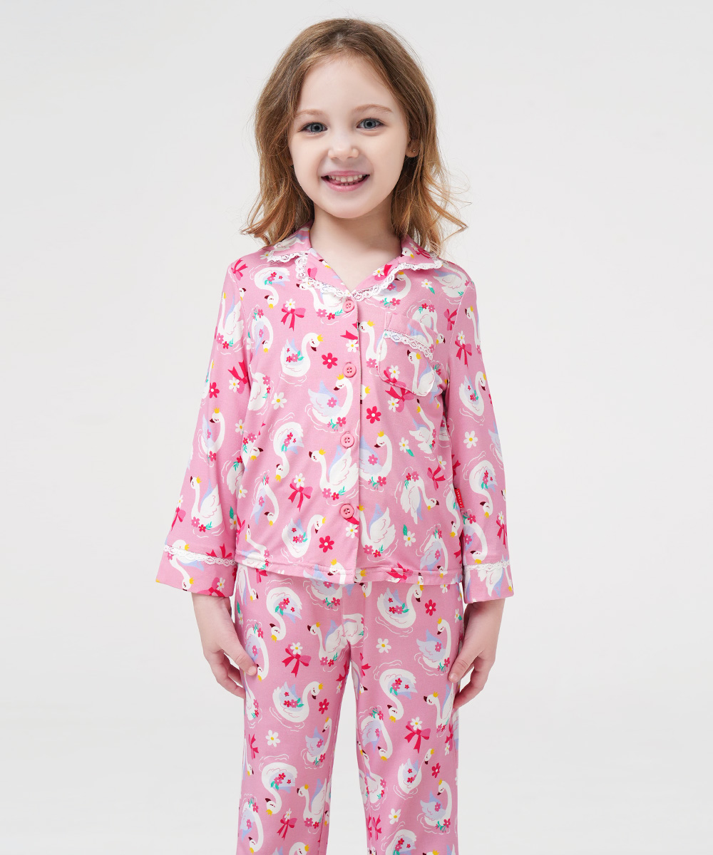 Toddler Girls' Bamboo Long Sleeve Pajama Sets