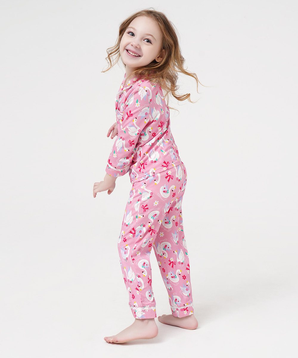 Toddler Girls' Bamboo Long Sleeve Pajama Sets