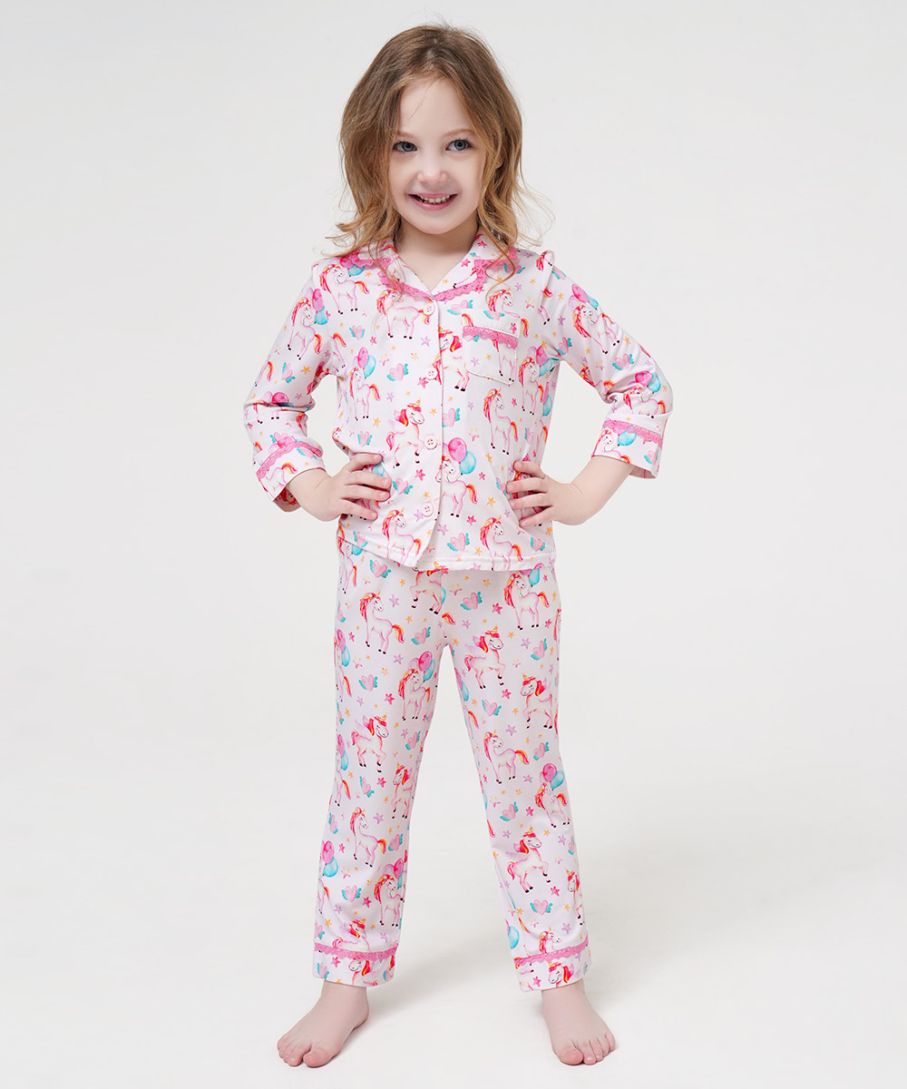 Toddler Girls' Bamboo Long Sleeve Pajama Sets