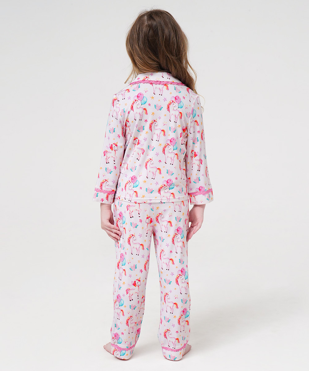 Toddler Girls' Bamboo Long Sleeve Pajama Sets