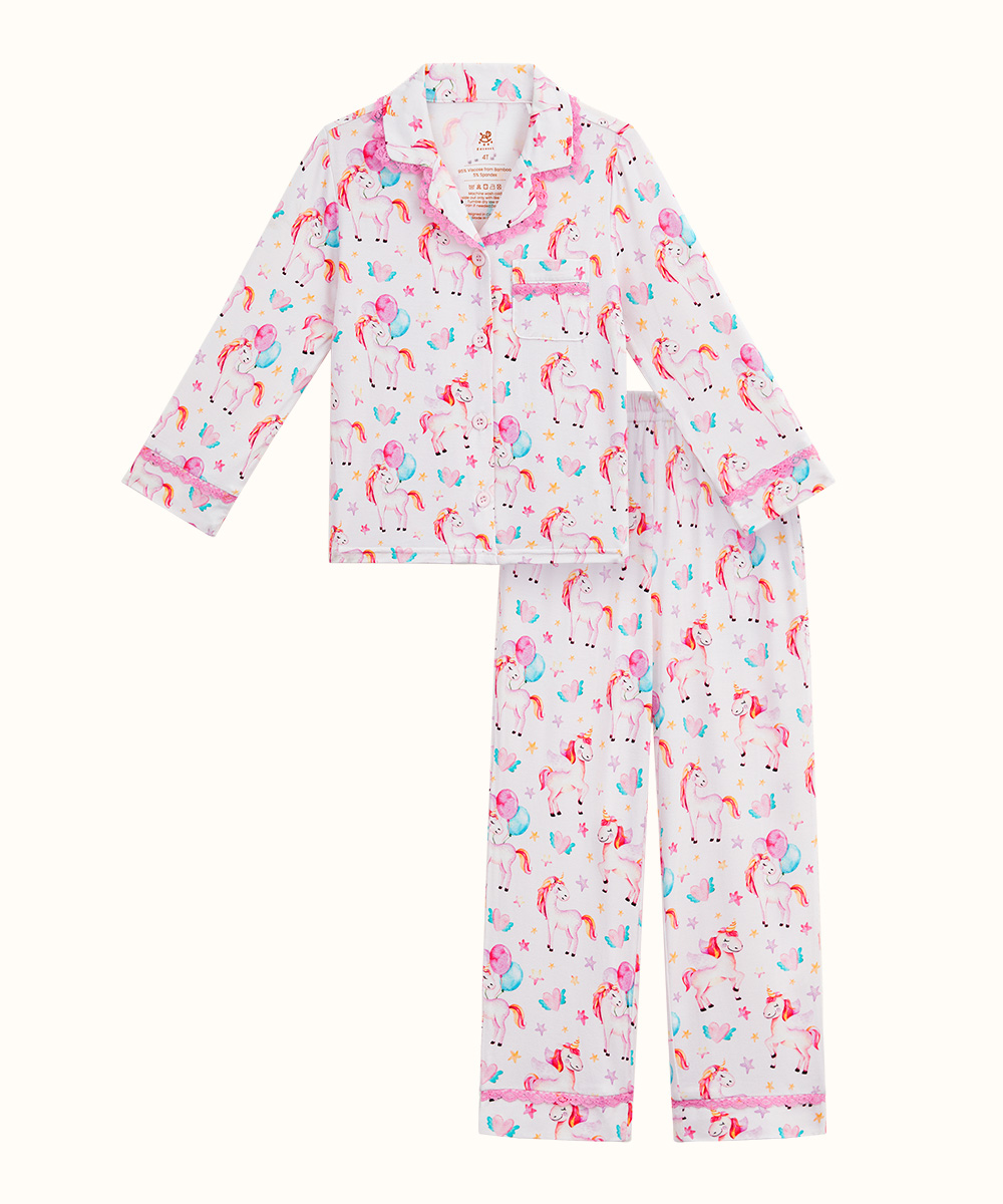 Toddler Girls' Bamboo Long Sleeve Pajama Sets