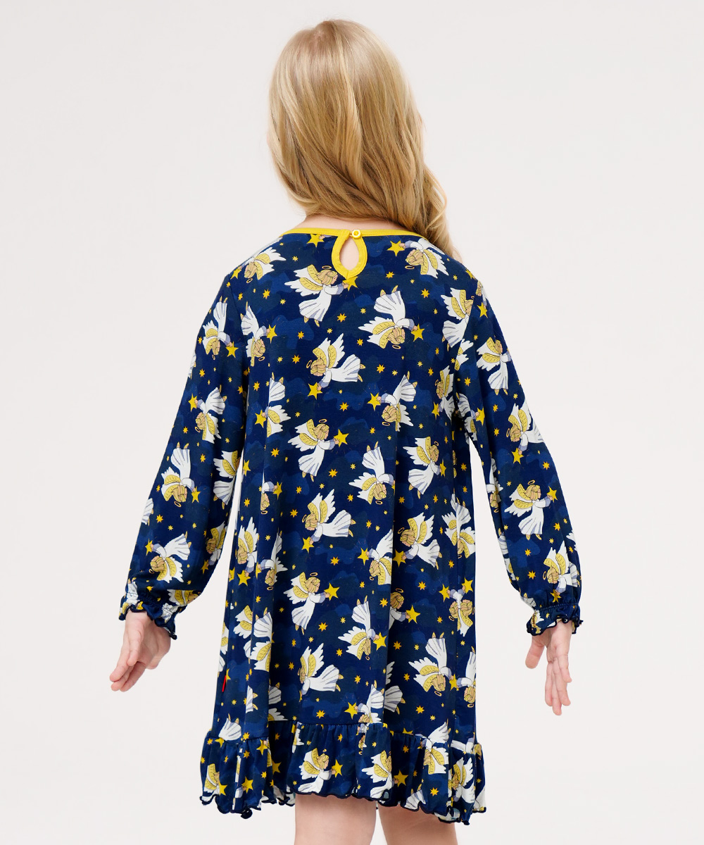 Toddler Girls Bamboo-derived Long Sleeve Nightgowns