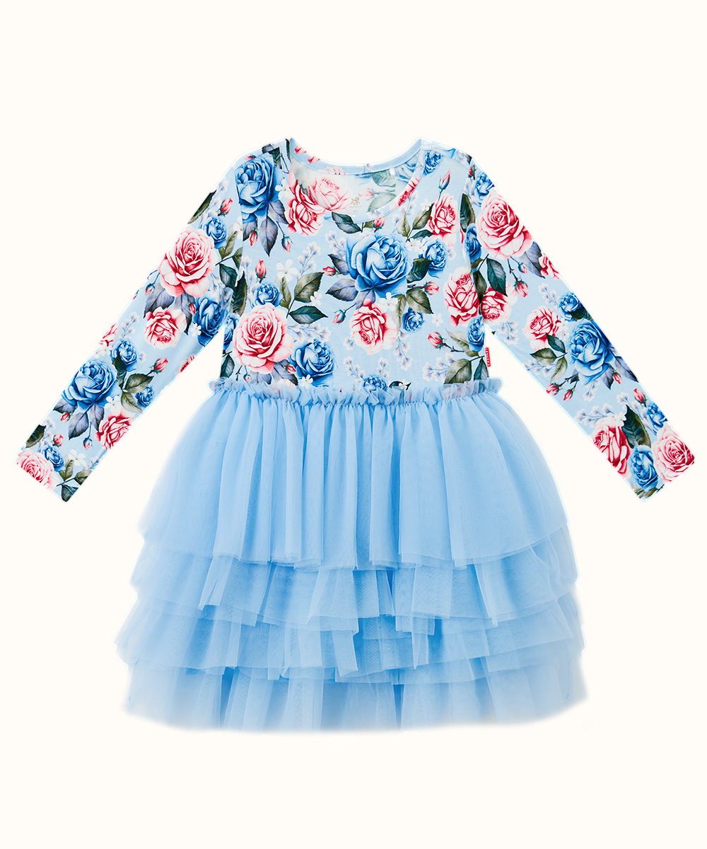 Toddler Girl Bamboo Long Sleeve Tulle Dress