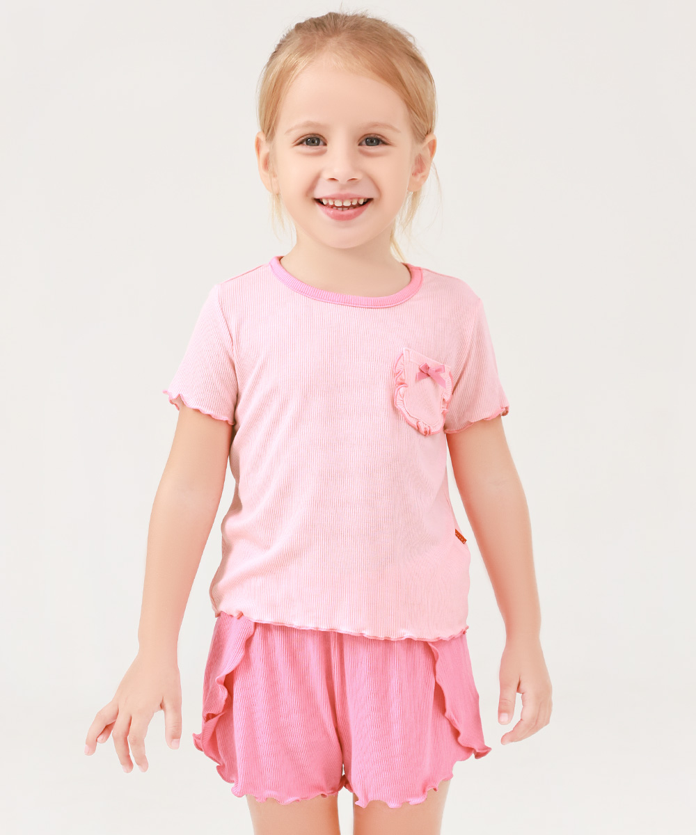 Toddler Girls Short Sleeve Top and Shorts
