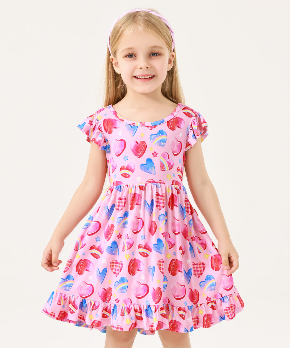 Girls Cutout on Back Sleeveless Dress